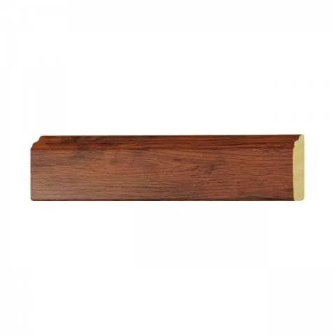 ไม้มอบ (บัวกลาง) 1.8 x 3 ม.(71/กล่อง) BG008-02 สีไม้มะค่า YES-MOULDING