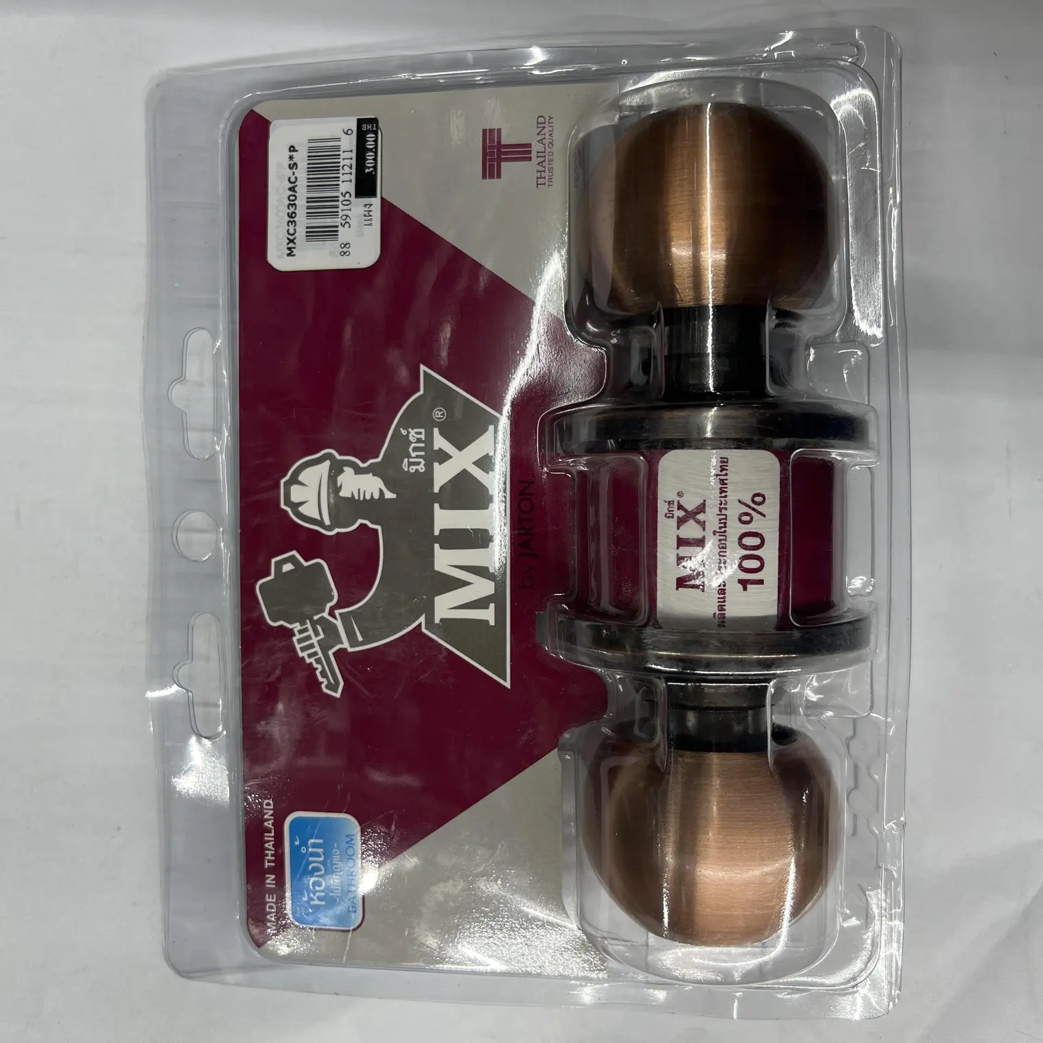 ลูกบิดประตู ห้องน้ำ (แผง) C-3630 AC-S MIX