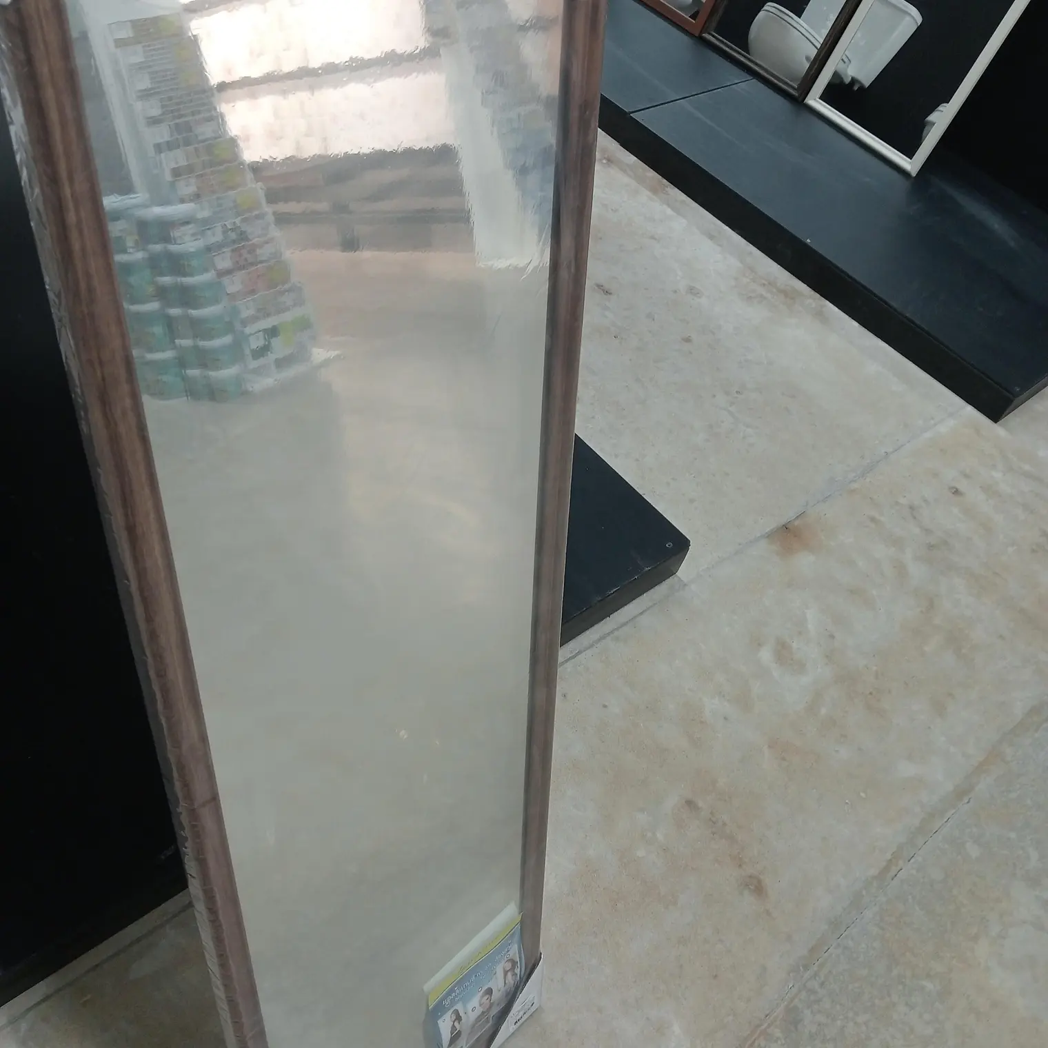 กระจกโมเดลล่า 39 x 130.5 ซม. EG8181 ลายไม้มอคค่า Elegance