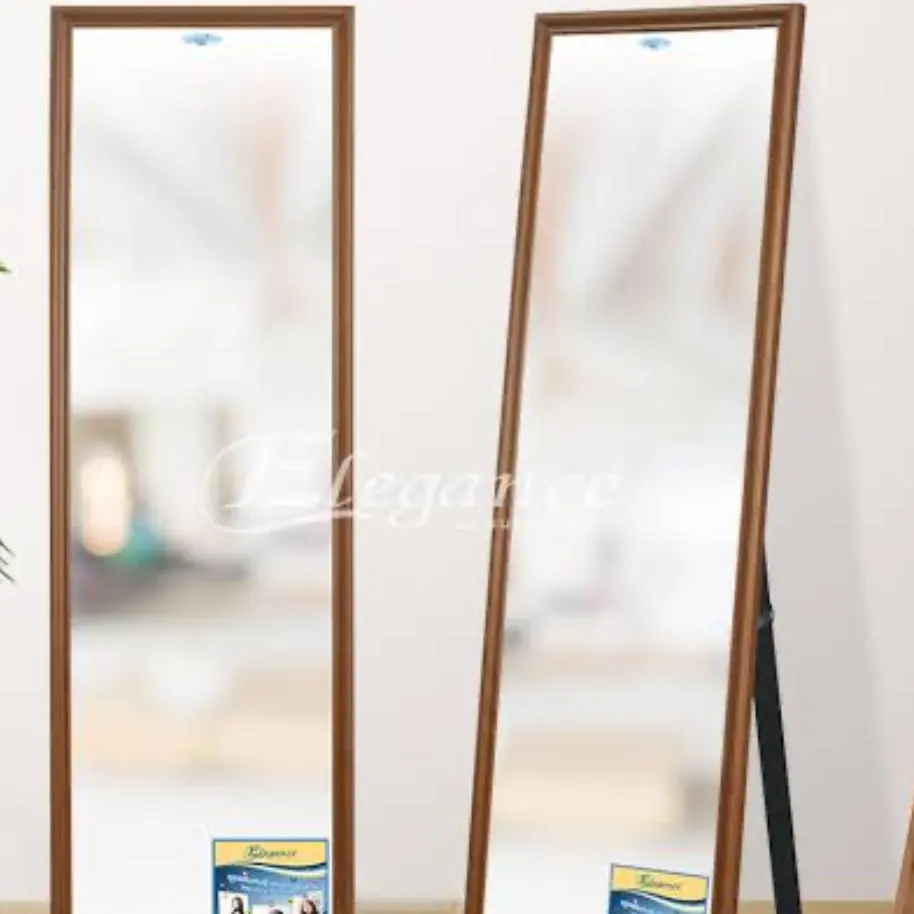 กระจกโมเดลล่า พร้อมขาตั้ง 39 x 130.5 ซม. EG8792 ลายไม้สัก Elegance