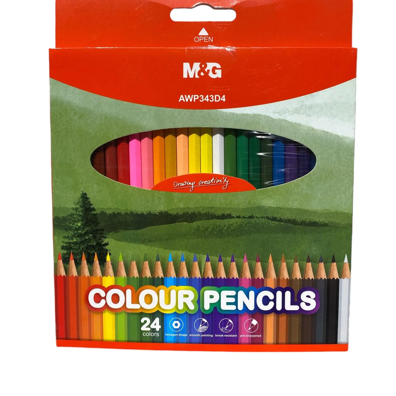 ดินสอสีไม้ AWP343D4 24 สี M&G