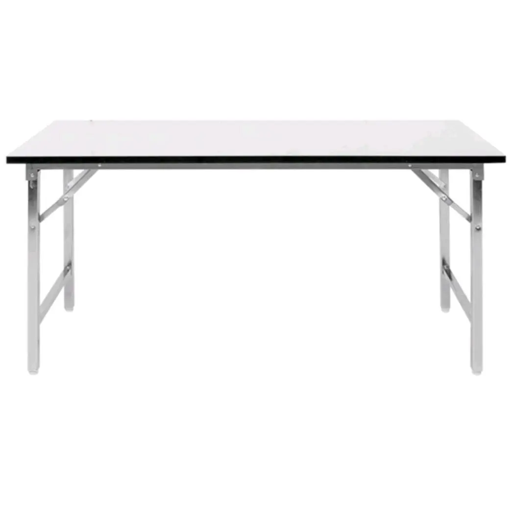 โต๊ะพับหน้าโฟเมก้าขาโครเมี่ยม 60 x 120 x 75 25มิล