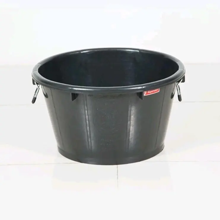 กะละมัง น.ส หูเหล็ก กลม 31L.(1โหล/มัด) เบอร์ 6 สีดำ ตรางู