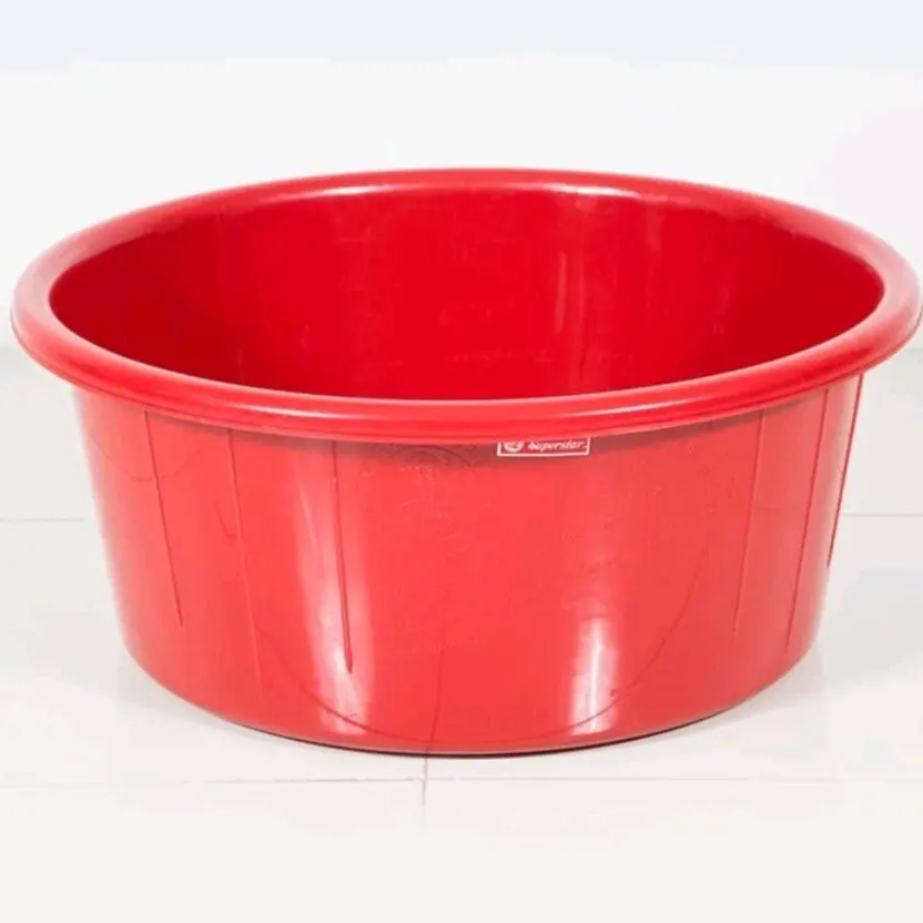 กะละมัง ทรงลึก-กลม 27L.(5โหล/มัด) เบอร์ 004/58 CP สีแดง ตรางู