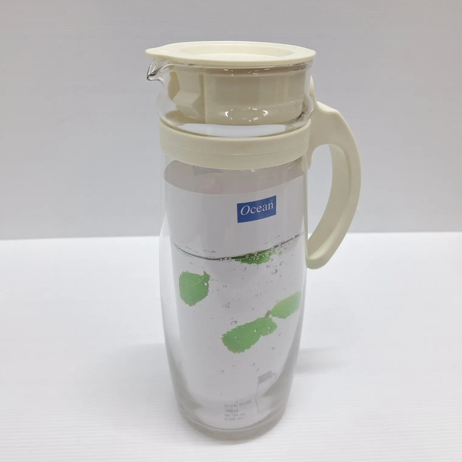 เหยือกน้ำ DIVANO PITCHER 1,660 มล. 5V20558 G0701 สีขาว OCEAN