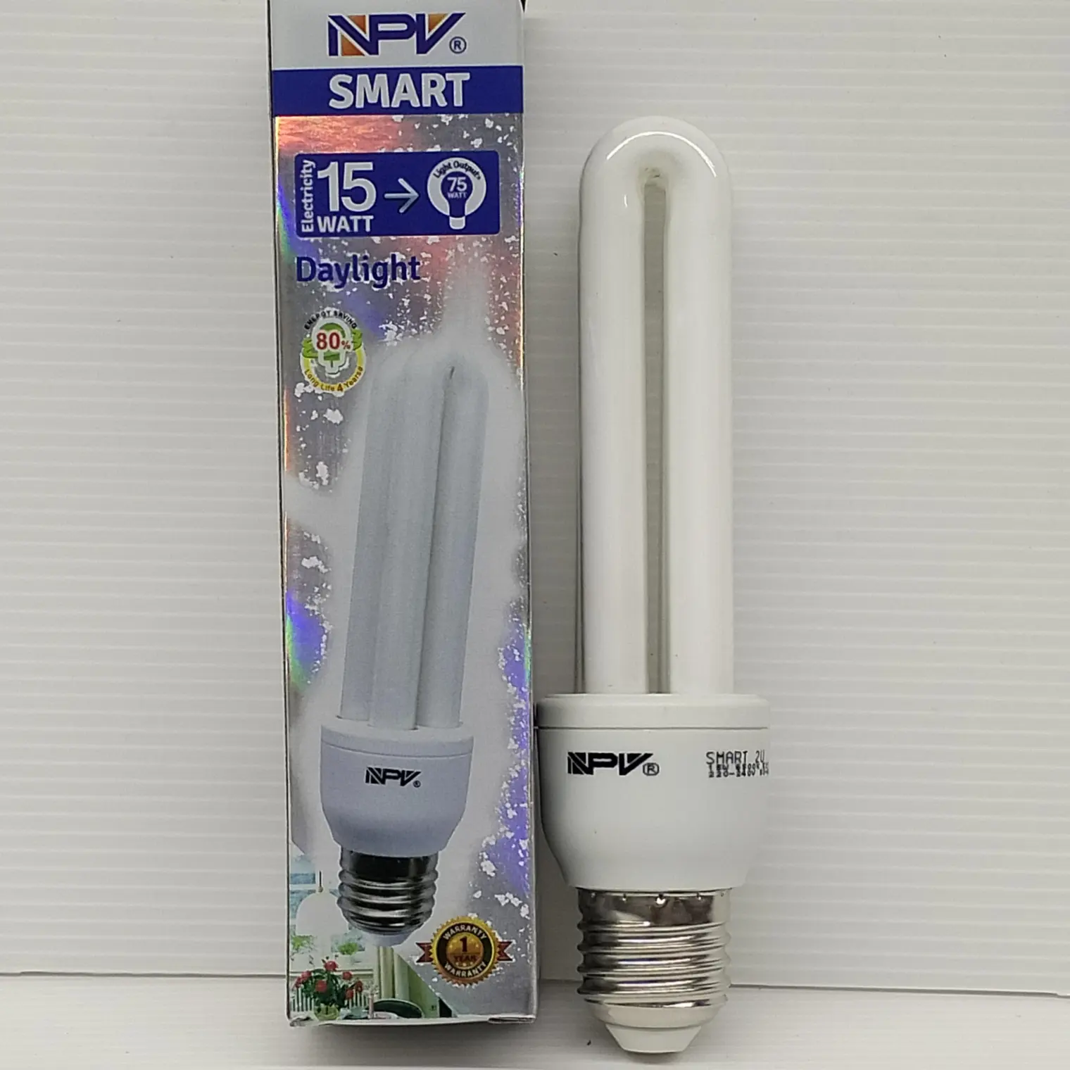หลอดตะเกียบ ขั้วE27 แบบเกลียว 15W NPV