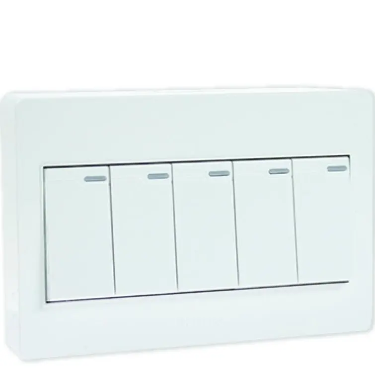 สวิตช์ทางเดียว 5 ช่อง แบบลอย 16A 250V HACO