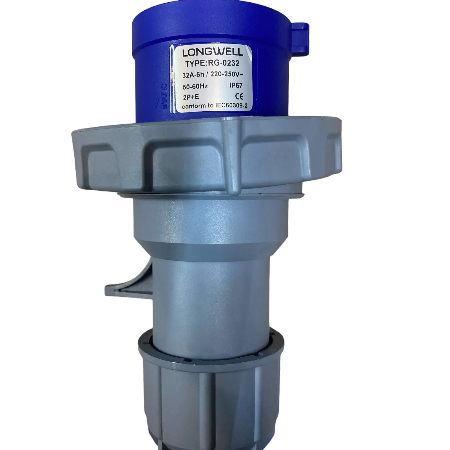 พาวเวอร์ปลั๊ก ตัวผู้ (กันน้ำ) 2P+E 32 A IP44 RG-0232 LONGWELL