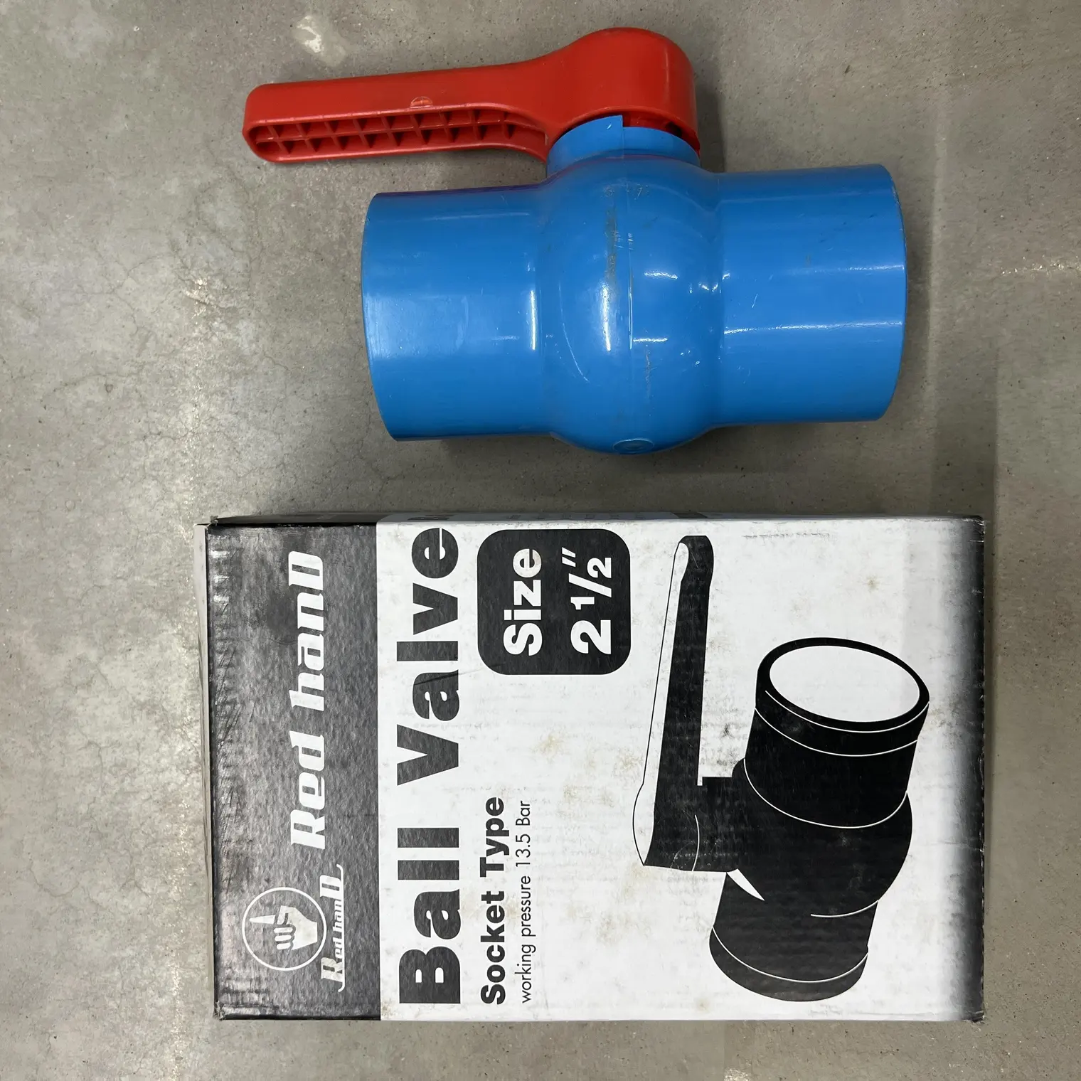 บอลวาล์ว PVC 2-1/2 นิ้ว 50008-RH KANOK ตรามือ
