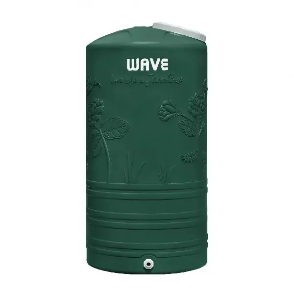 ถังเก็บน้ำบนดิน 1000 ลิตร YOK สีเขียว WAVE