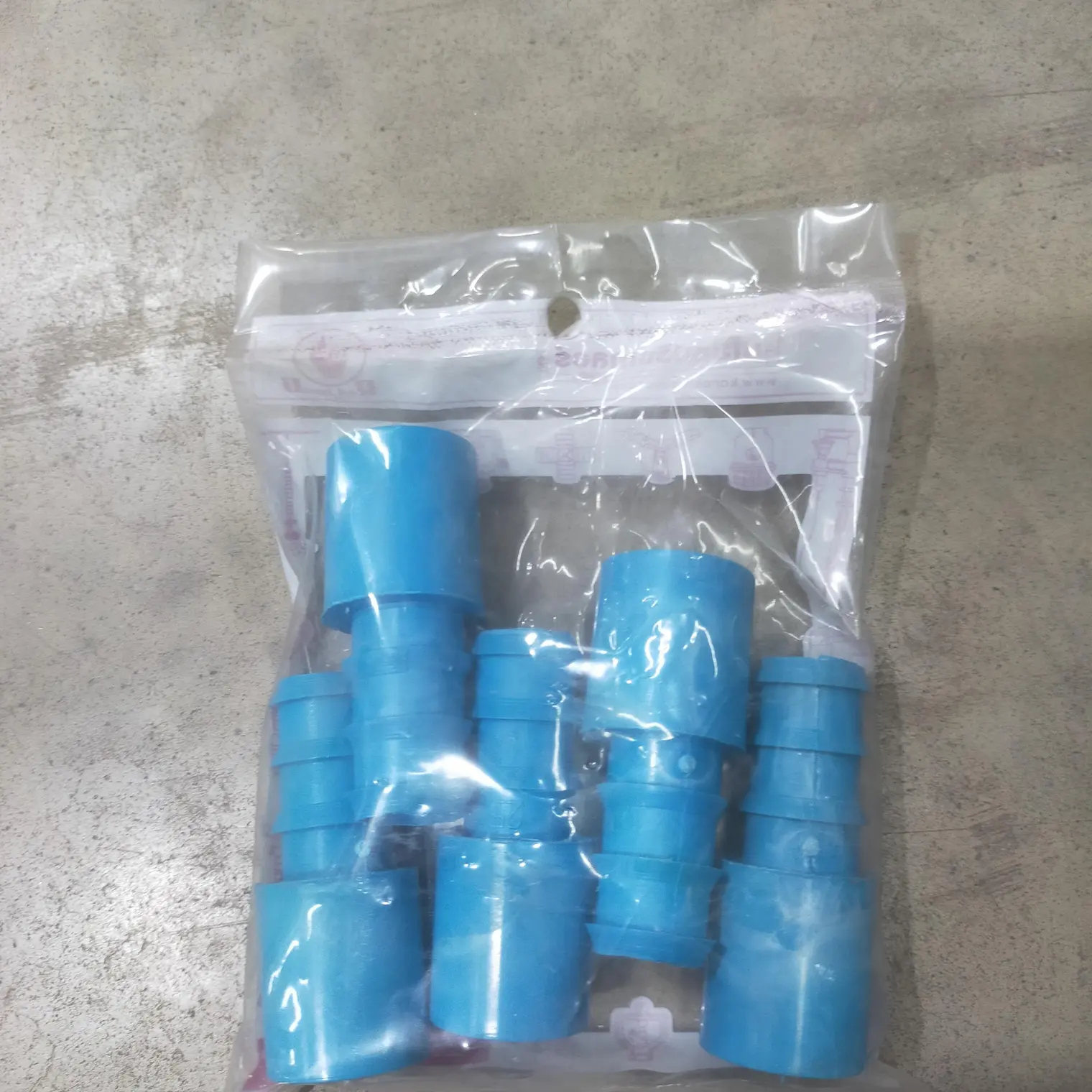 ข้อต่อตรง สวมท่อ PVC+PE 1/2 นิ้ว x 25 มม. P*5 350-911 KANOK