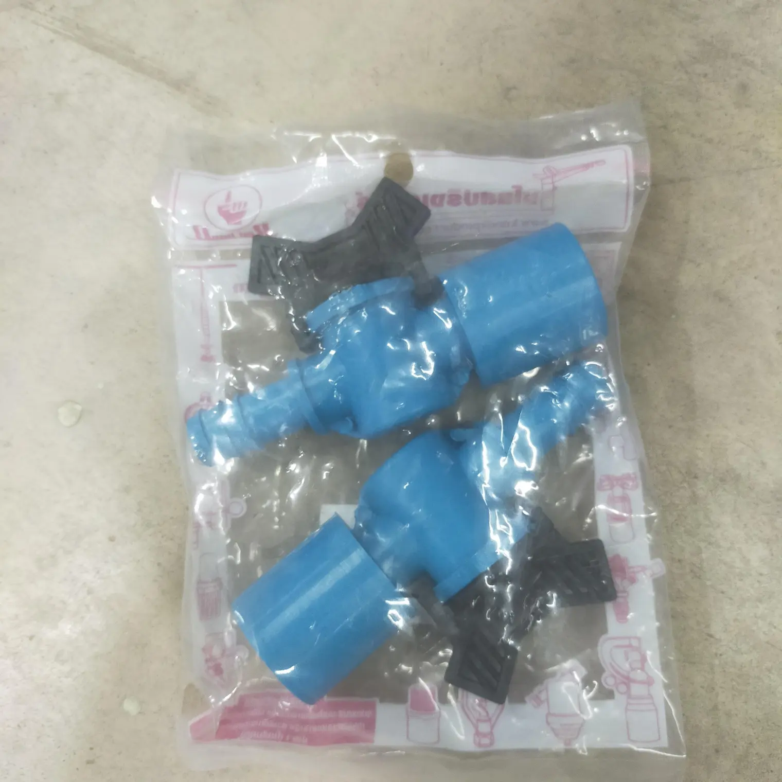 วาล์ว หางปลา สวมท่อ PVC-PE 3/4 นิ้ว x 16 มม. 382-4 KANOK