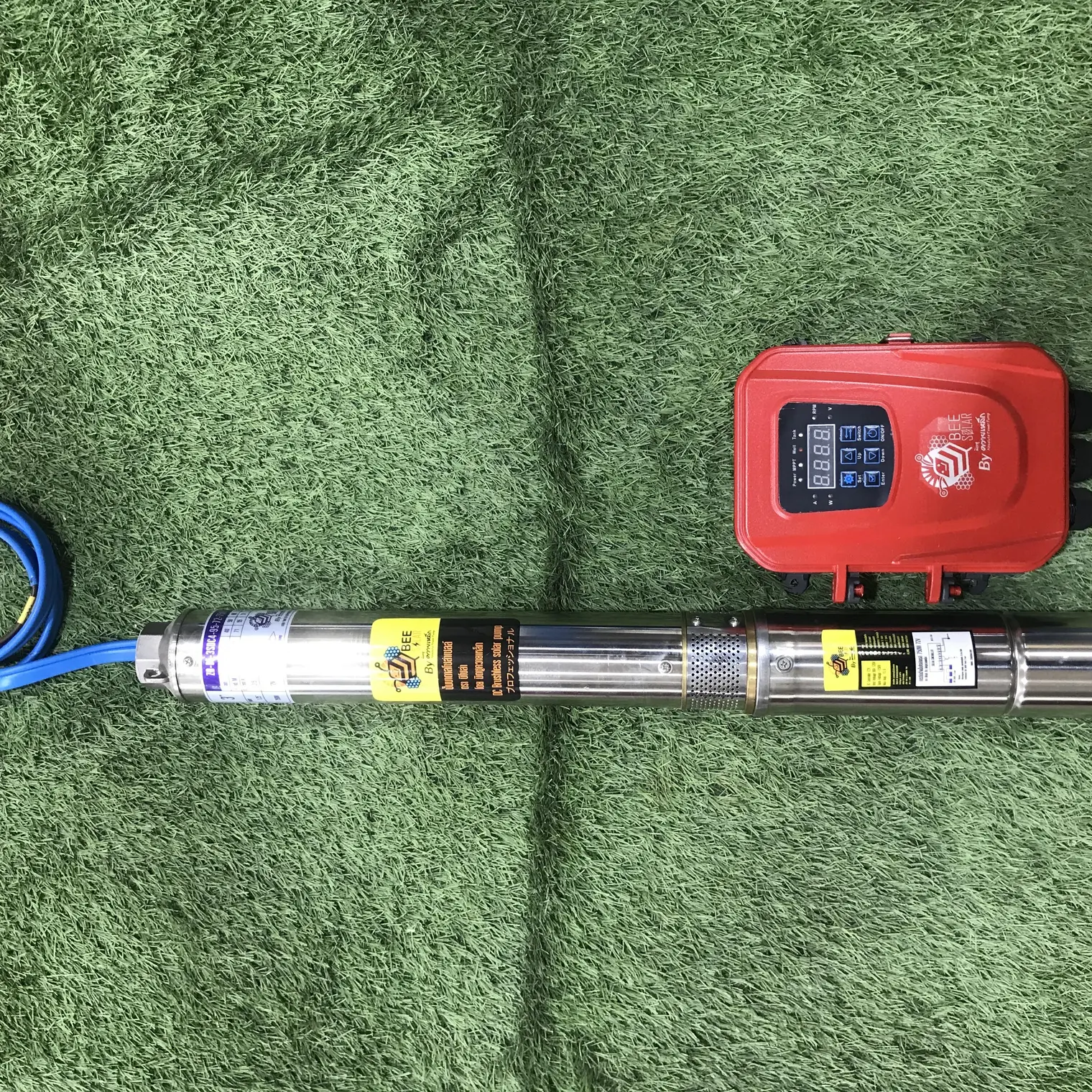 ปั๊มบาดาล DC 3 x 1.25 นิ้ว ZB-BE-3SDC4-95-72-750W มิตซูควายเหล็ก