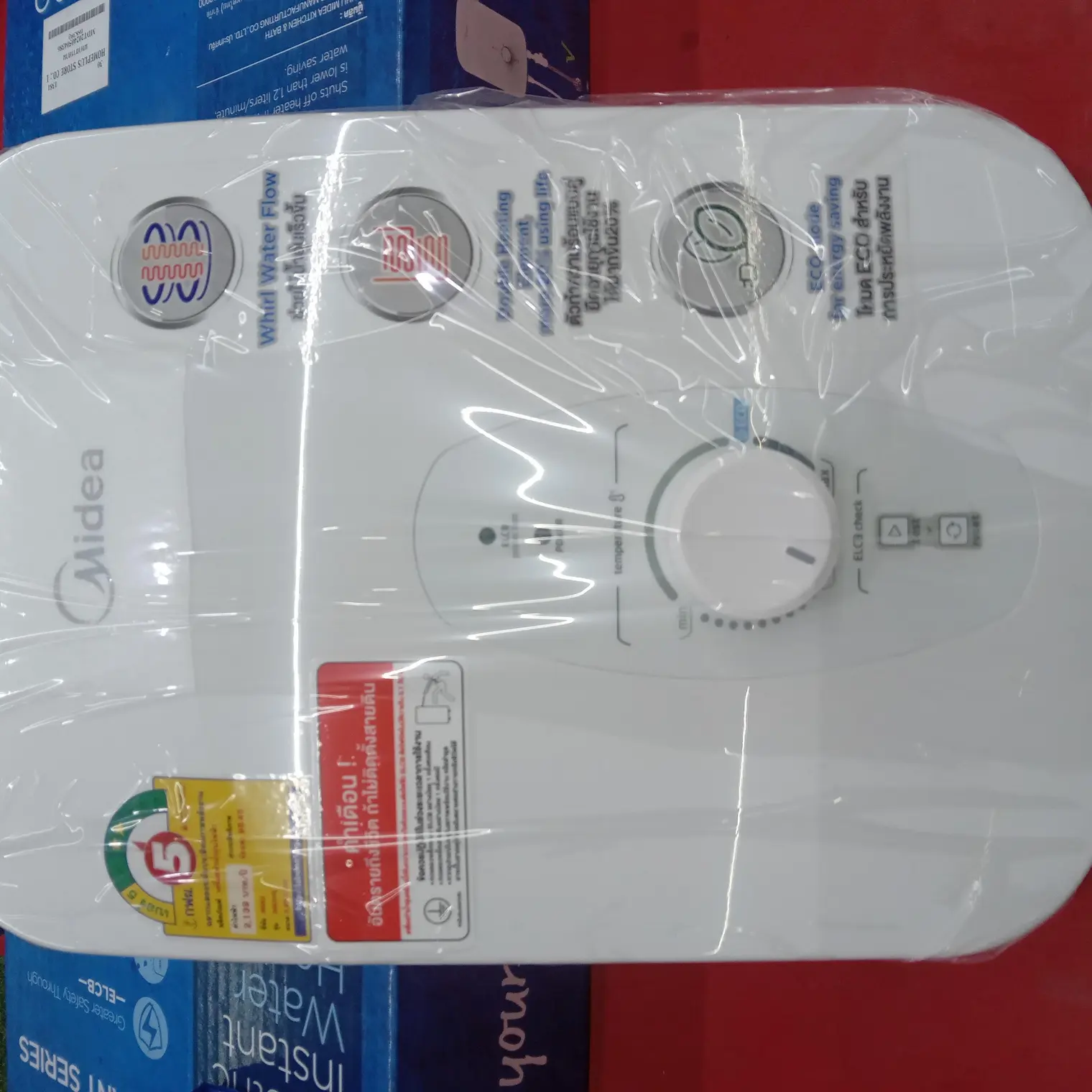 เครื่องทำน้ำอุ่น 3800 W DSK38Q สีขาว MIDEA