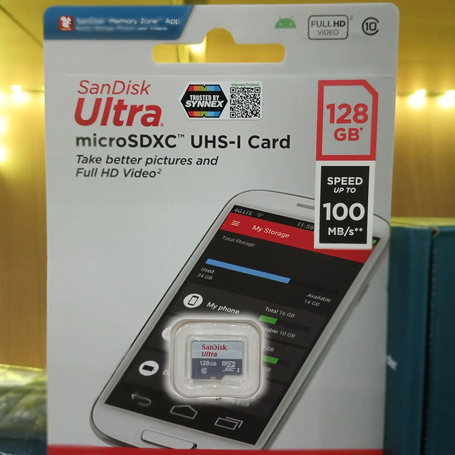 SD Card SDSQUNR-128G-GN6MN 128 GB Sandisk