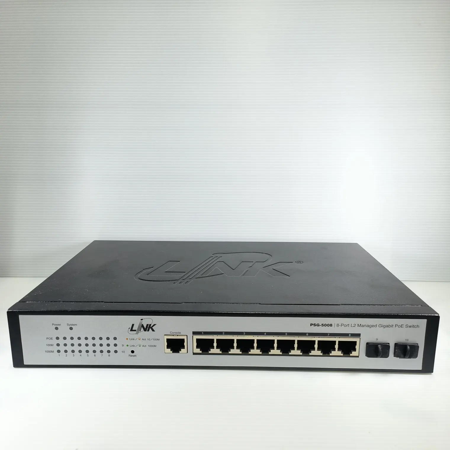LINK 8 PORT L2 MANAGED GIGABIT PoE SWITCH PSG5008 LINK