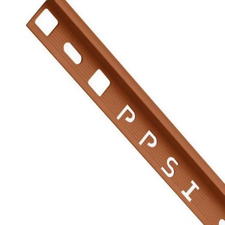 คิ้วกระเบื้อง มันเงา 9 มม. รุ่น PCG-952068 สีน้ำตาลอิฐ PPS