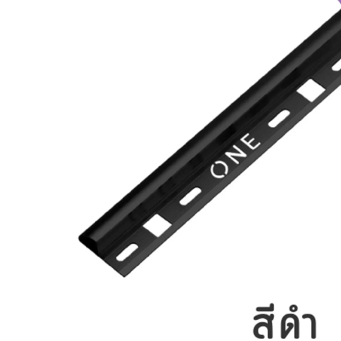 คิ้วอลูมิเนียม โค้ง 10 มม. x 2 ม. รุ่น CTO-102011 สีดำ PPS