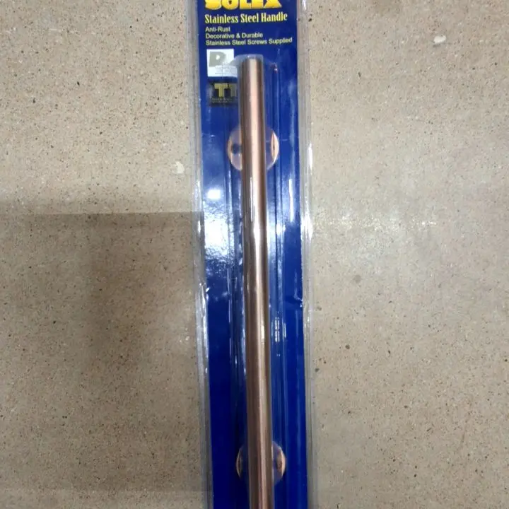 มือจับ สแตนเลส แท่งตรงแกน 12 มม. NO.250AC SOLEX