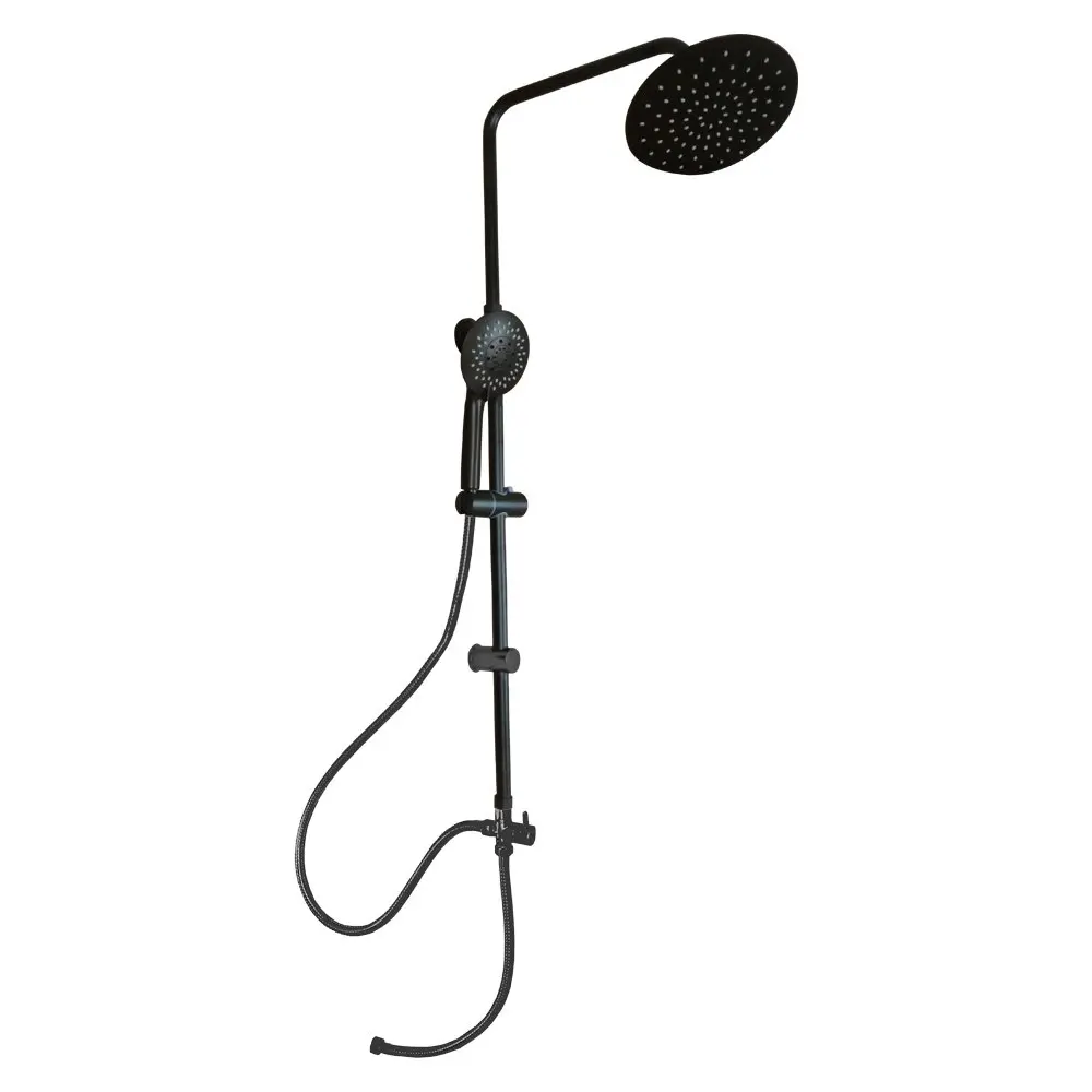 ชุด RAIN SHOWER พร้อมหัวฝักบัวสายอ่อน 3 ระบบ T-898BK สีดำทั้งชุด VEGARR