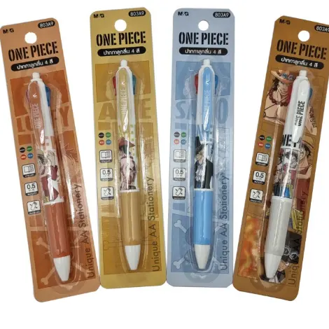 ปากกาลูกลื่น ลาย One Piece 0.5mm QBP803A9 4 สี HANA