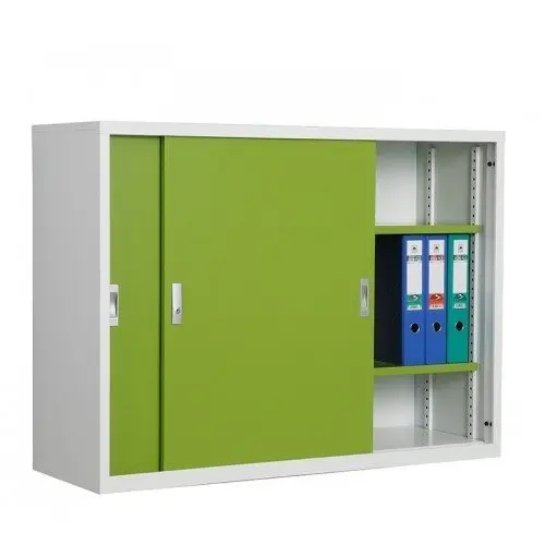 ตู้บานเลื่อน 1200 x 400 x 880 มม. SD-014T สีขาว/เขียว Smart Form