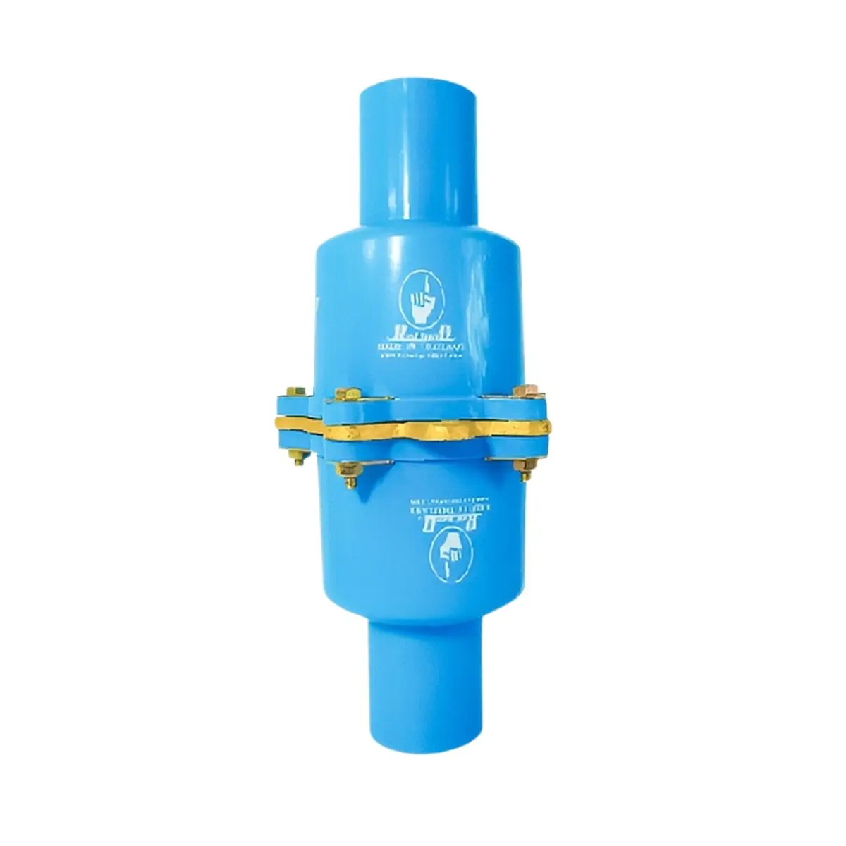 เช็ควาล์ว สวมท่อ PVC 4 นิ้ว ลิ้นเหล็ก 6 หู 236-SW สีฟ้า KANOK
