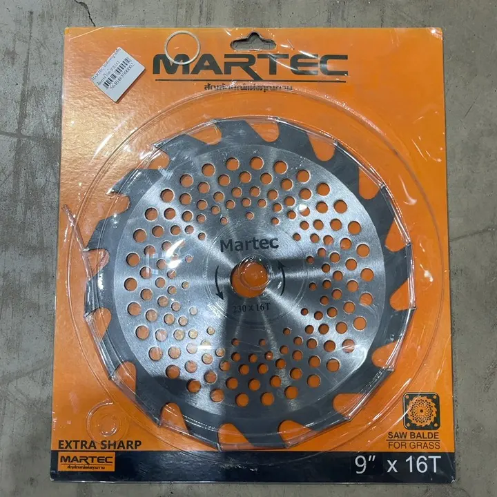 ใบตัดหญ้า คาร์ไบด์ 9 นิ้ว x 16T MARTEC