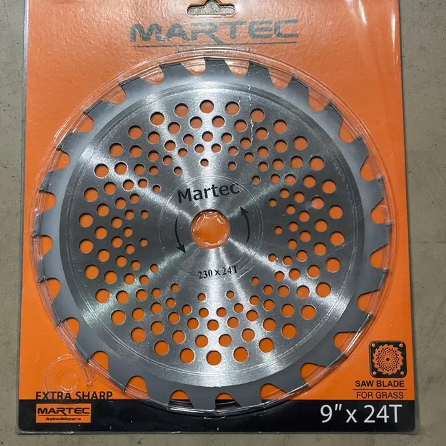 ใบตัดหญ้า คาร์ไบด์ 9 นิ้ว x 24T MARTEC