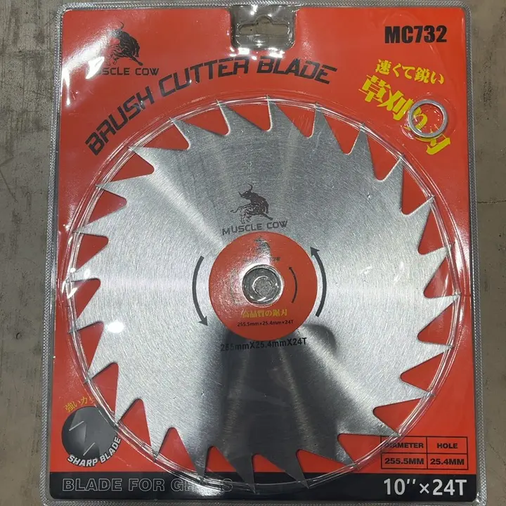 ใบเลื่อยวงเดือนตัดหญ้า 10 นิ้ว x 24T MC732 MUSCLE COW
