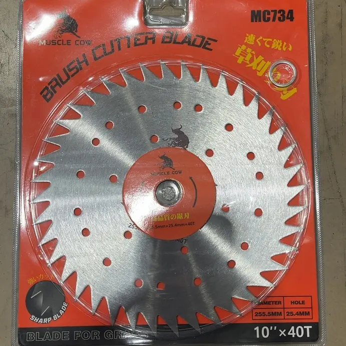 ใบเลื่อยวงเดือนตัดหญ้า 10 นิ้ว x 40T MC734 MUSCLE COW