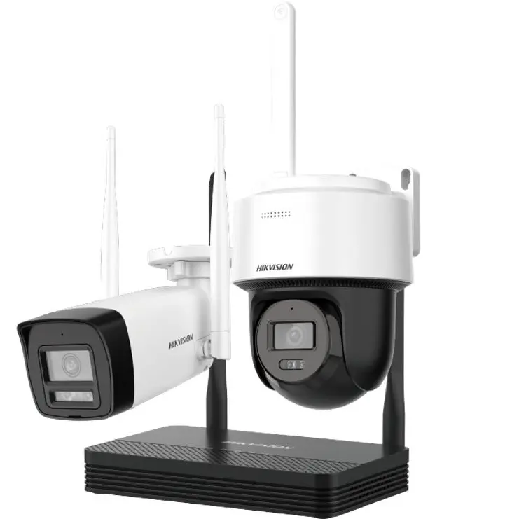 ชุดกล้องวงจรปิด NKS424W03H Bullet+กล้อง PTDome HIKVISION