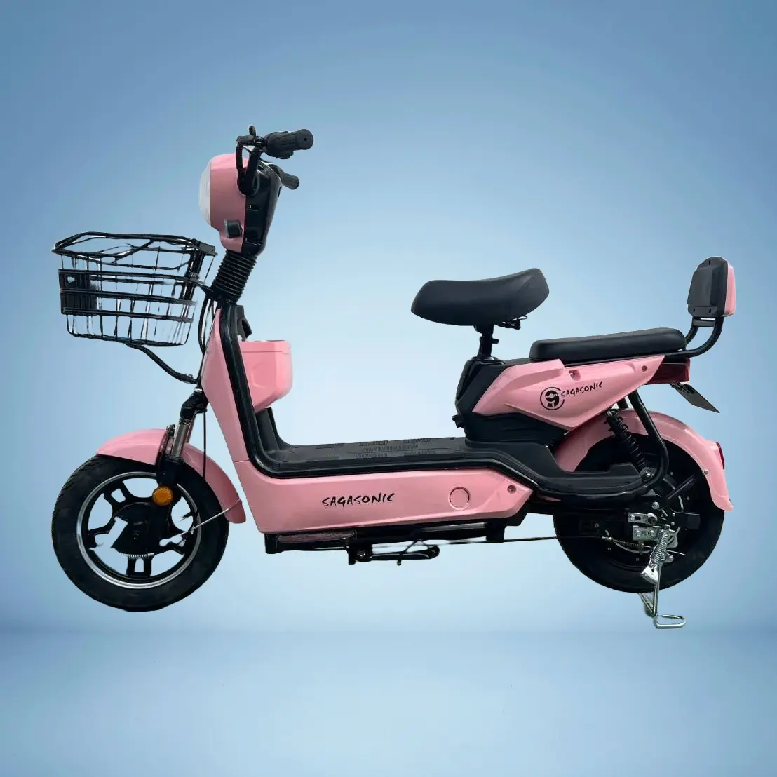 รถจักรยานไฟฟ้า 2 ล้อ SA-J20 สีชมพู SAGASONIC