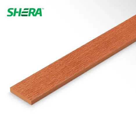 ไม้รั้วเฌอร่า โมเดิร์น ลายเสี้ยน ผิวเรียบ 10 x 300 x 1.2 ซม. สีโอ๊คแดง