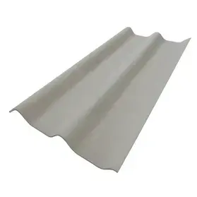กระเบื้องหลังคา ลอนคู่ 4x120 สีขาว ตราเพชร