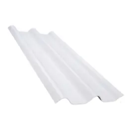 กระเบื้องหลังคา ลอนคู่ 4x150 สีขาว ตราห้าห่วง