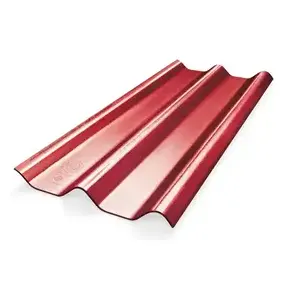 กระเบื้องหลังคา ลอนคู่ 5x120 สีแดงตะวัน ตราช้าง