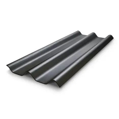 กระเบื้องหลังคา ลอนคู่ 5.5 x 120 สีชาร์โคลเกรย์ เฌอร่า