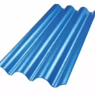 กระเบื้องหลังคา ไตรลอน 5 x 150 สีฟ้ามุกไพริน ตราห้าห่วง