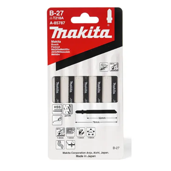 ใบเลื่อยจิ๊กซอว์ B-27 (A-85787)(แพ็ค 5 ใบ) MAKITA