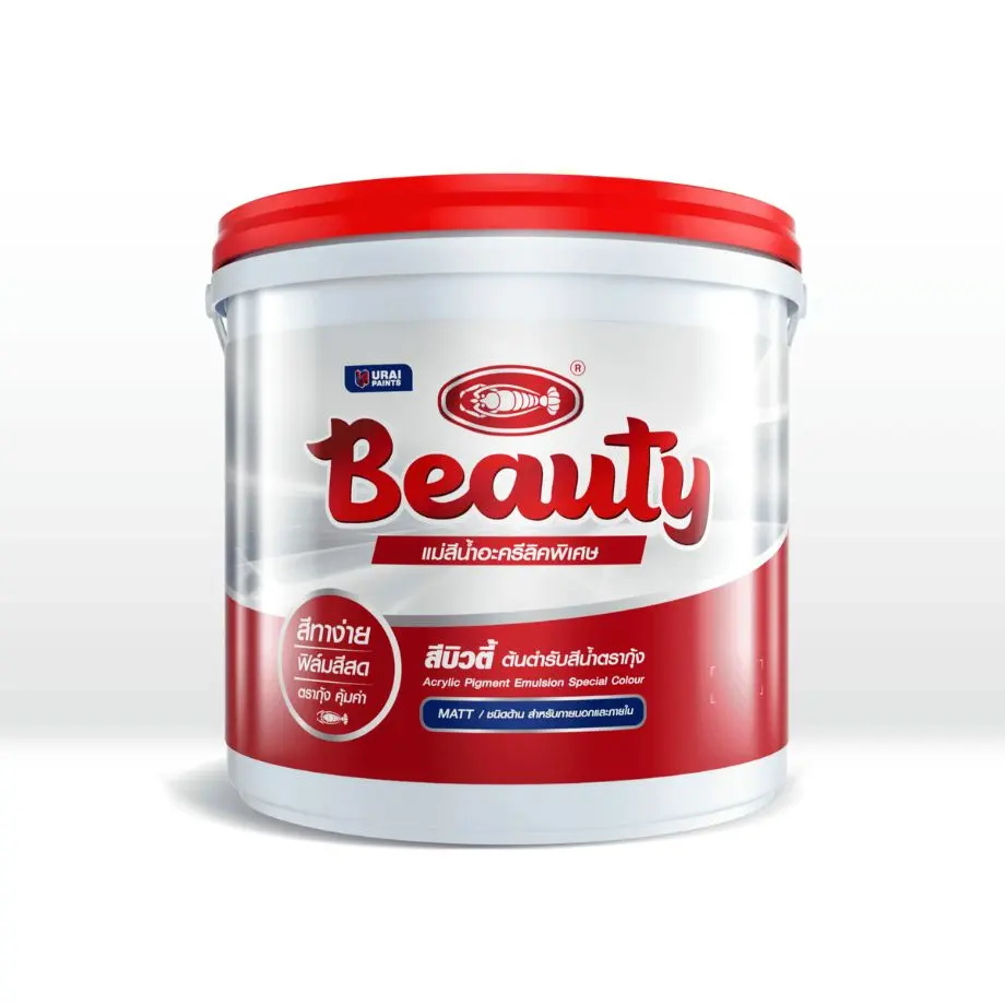 แม่สีน้ำภายนอก #714 (10ลิตร) สี Brick Red BEAUTY URAI