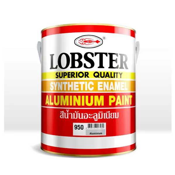 สีน้ำมันเคลือบเงา (0.085 ลิตร) สีเทา LOBSTER