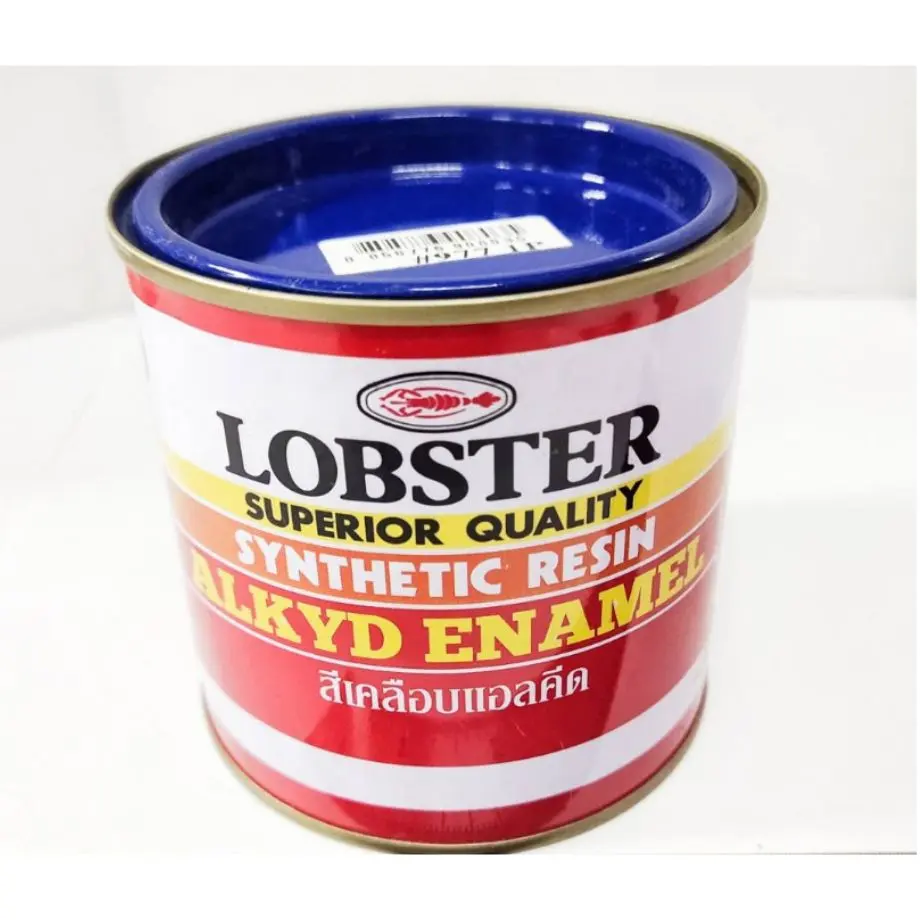 LOBSTER สีน้ำมันเคลือบเงา #สีน้ำเงิน (0.3ลิตร)