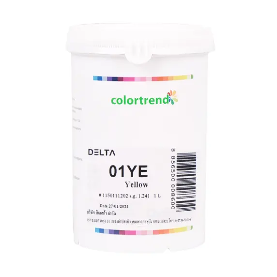 แม่สี #01YE (1ลิตร) สีเหลือง DELTA