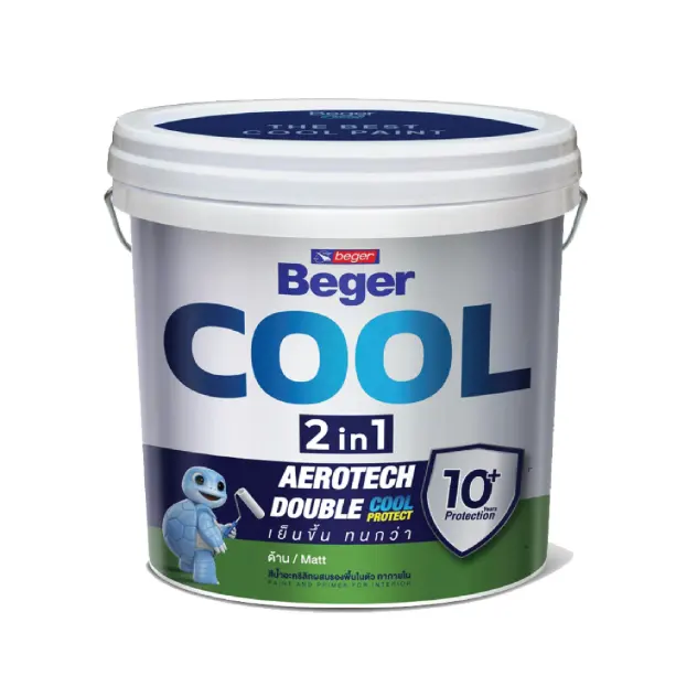สีน้ำภายใน ด้าน COOL 2IN1 พลัส เบส A (2.5กล.) BEGER