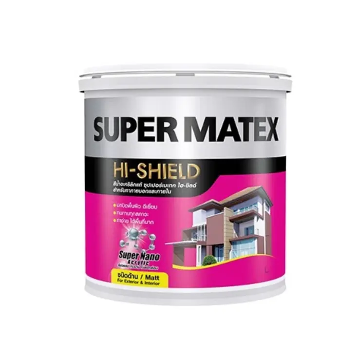 สีน้ำภายนอก SUPER MATEX เบส B (5กล.) TOA