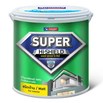 สีน้ำทาฝ้า Super Hi-Shield Ceiling C-700 (1กล.) สีขาว BEGER