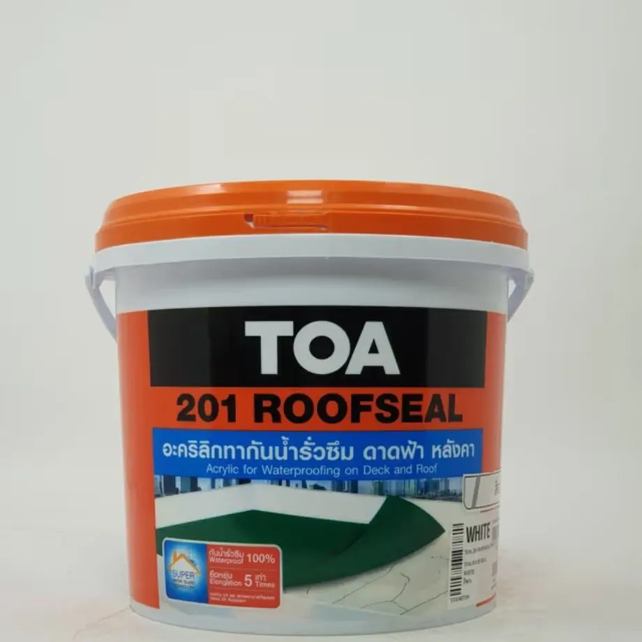 Clearance TOA สีกันซึมทาหลังคาดาดฟ้า รูฟซีล สีขาว (ถัง)
