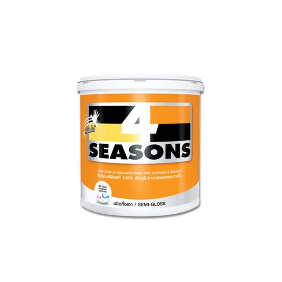 Clearance สีน้ำภายนอก 4 SEASONS เบส A (2.5กล.) TOA