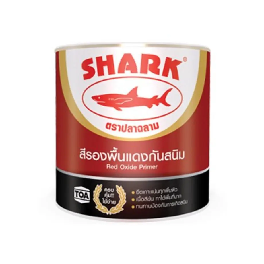 สีรองพื้นแดงกันสนิม (ถัง) SHARK